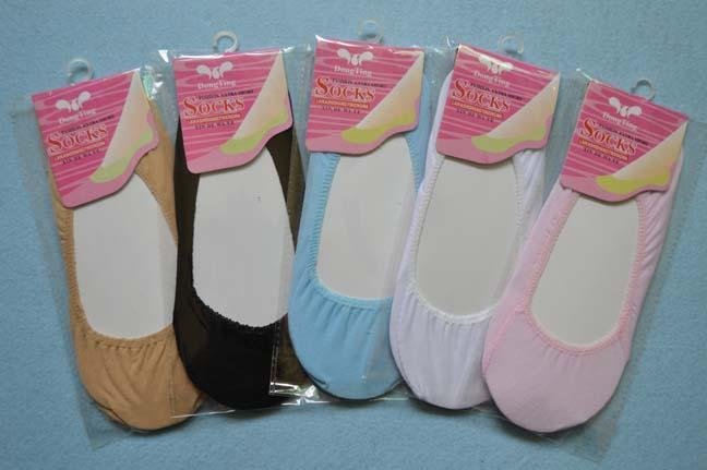 Min Order $20 (mixed order) Retail Woman Fashion Cotton Invisible Short Socks / No Show 5 Color  (SM-15)
