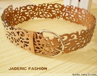 Min.order is $10 bright japanned leather cutout design cummerbund belt