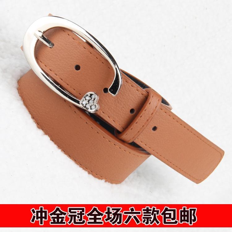 Min.order is $10 (mix order) Casual strap genuine leather women's belt genuine leather Women strap fashion belt pin buckle