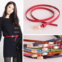 Min.order is $10 Mix order free shipping wholesale fashion Ladies fashion leather skinny belt