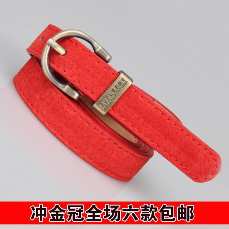 Min.order is $10 (mix order) Genuine leather strap female pigskin thin belt women's belt