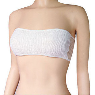 Min.order is $10(mix order) Pm421 summer honeycomb mesh breathable paragraph all-match tube top 100% cotton tube top 19g