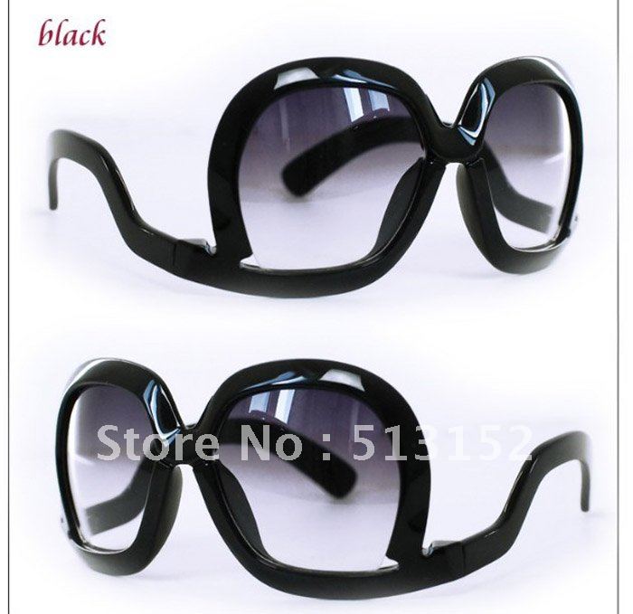 (Min Order is $10) Women' Newest Upside Down Wearing Sunglasses Big Frame fashion Summer Glasses (10 colors)