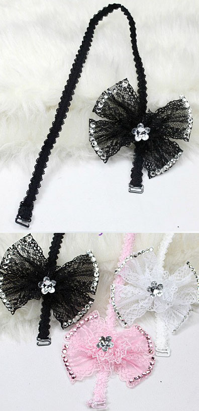 min order is 10pair/lot free shipping lace butterfly straps princess belt