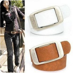 Min. order is $15 (mix order) Aq2728 hot-selling accounterment pin buckle belt leather strap PU