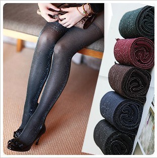 Min.order is $15 (mix order) Ow01 silver onions bling colorful gold silver stockings multicolour velvet step pantyhose