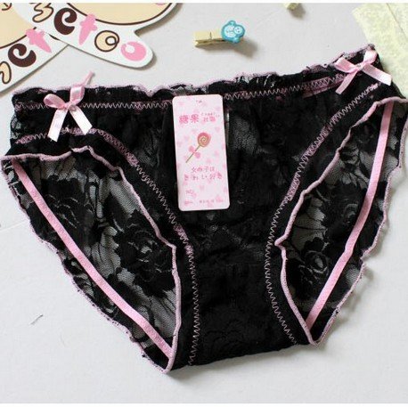 Min. order US$10 Free Shipping G2686 Floral Lady Thong sexy rose full lace gauze transparent low-waist women panties