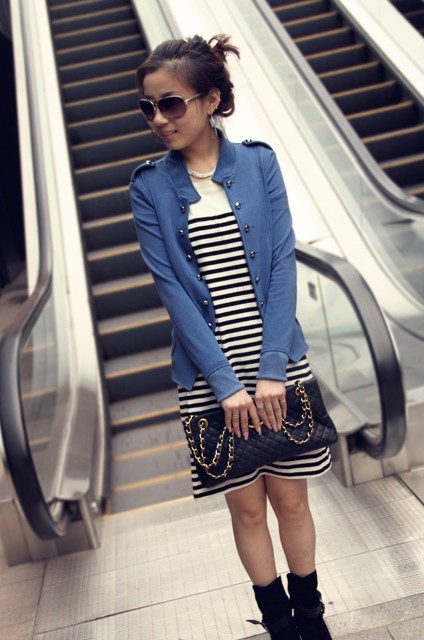 Mini order$15 2012 8955 autumn epaulette elegant stand collar double breasted street cardigan coat