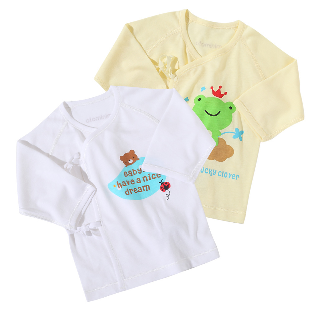 Minimoto new arrival lucky travel series bamboo cotton long-sleeve shortie robe yu2204