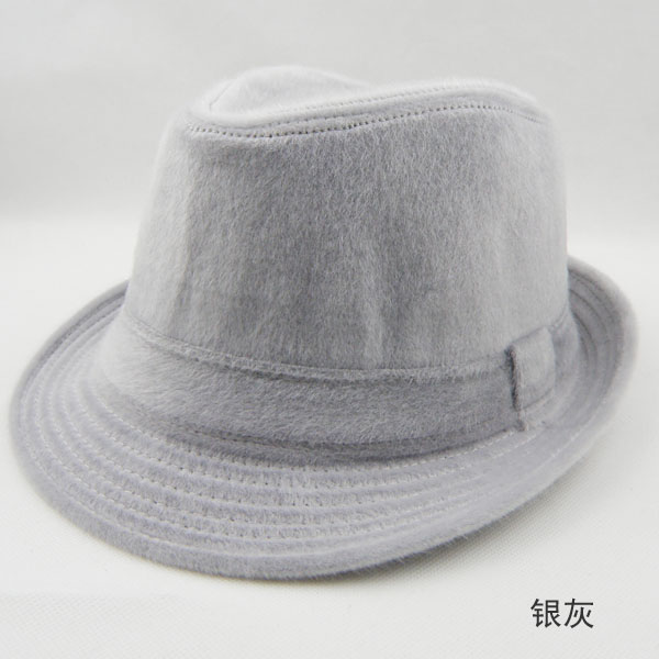 Mink hair fashion normic spring and summer fedoras gentleman hat jazz hat b11087