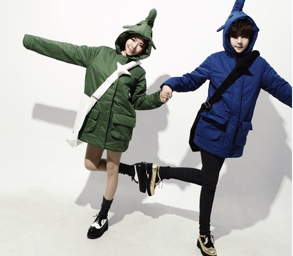 Minzi jumbo elephant with a hood loose cotton-padded jacket cotton clothes big trench outerwear 2012