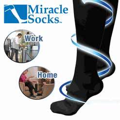 miracle socks Pain Relieving Socks for Man and Women (Black & White S/M & L/XL) #7143