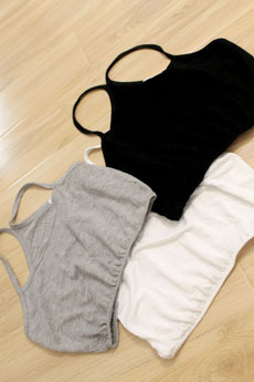 Miss ! all-match spaghetti strap tube top three-color