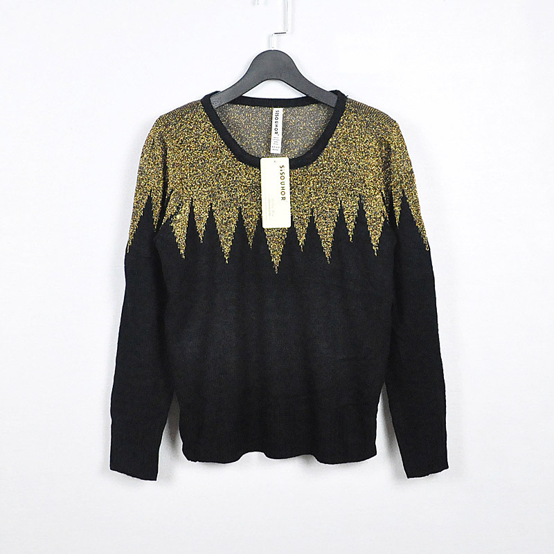 Miss chreey vivi 2012 women's gold vintage sweater SH