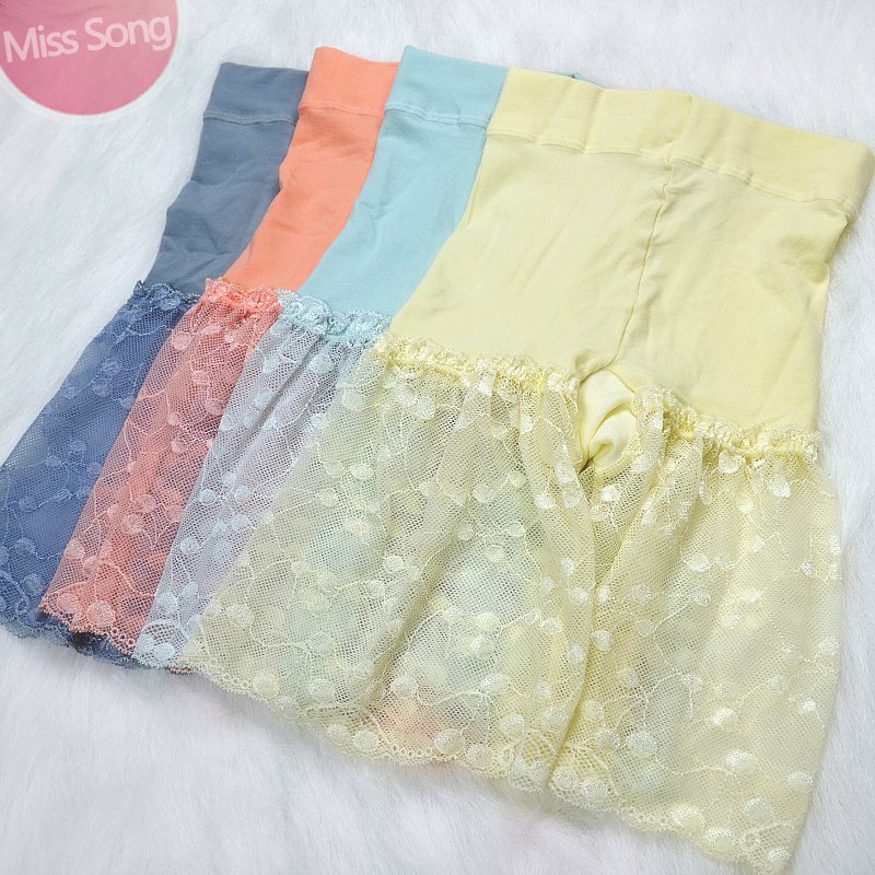 Misssong modal viscose shorts basic safety pants lace decoration female summer
