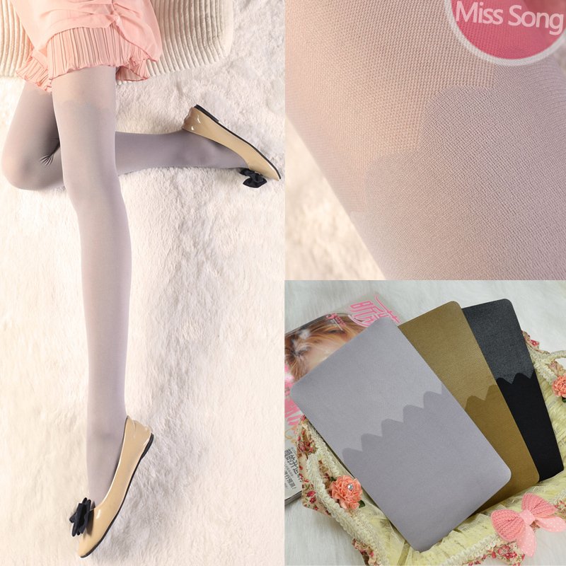 Misssong vintage stockings wave jacquard pantyhose ultra-thin