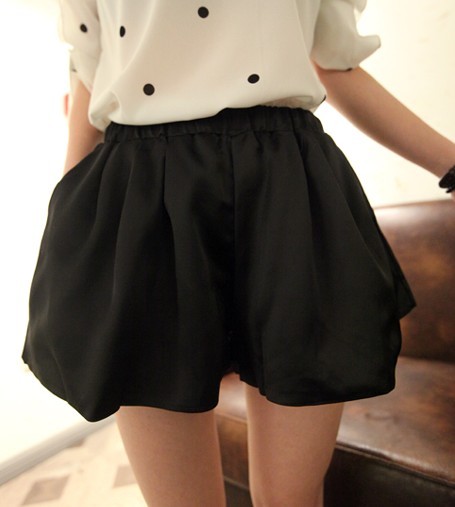 Misx summer female thin all-match elastic puff shorts shorts loose pants