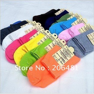 Mix Colors cute cartoon sports pure color stockings/Long socks 30 Pairs/Lot Free Shipping