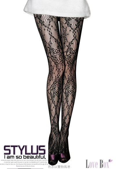 MIX-ORDER 10USD 2013 Vintage Fishnet stockings For Women Hosiery Pantyhose Sexy Black Jacquard Stocking Soft Tights #P0001-301