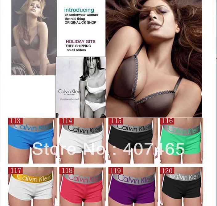 Mix Order (50pcs/lot) Sexy Lady's Classic cotton Steel trunk Tech Cool Boxers Briefs panties underwear beach shorts,M L XL
