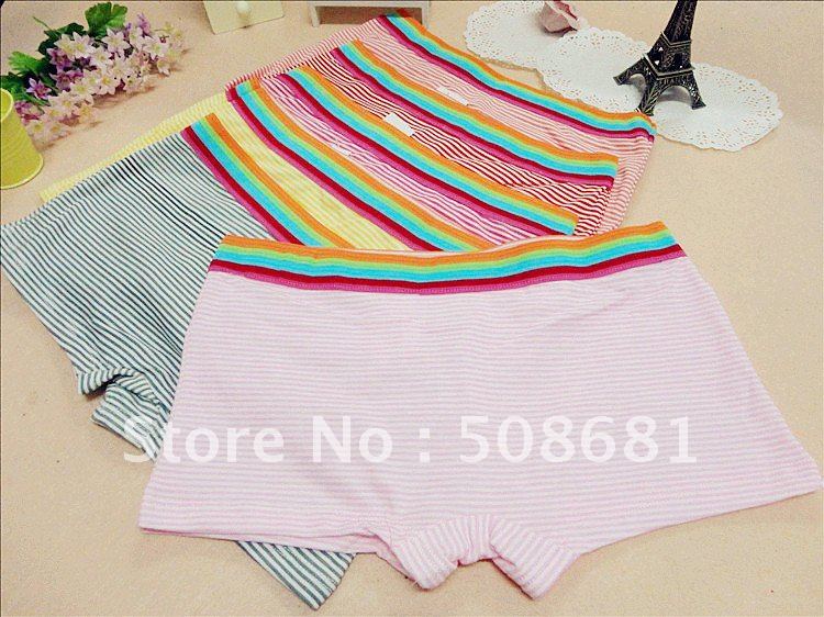 Mixed batch, wholesale trade super cute cotton underwear, striped shorts, women's four shorts