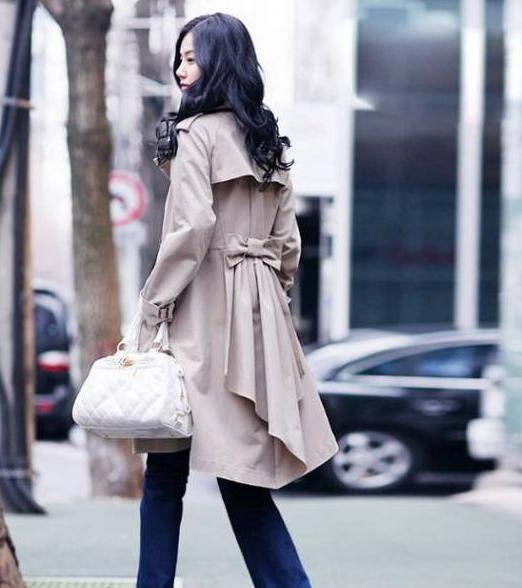 Mm plus size clothing 2012 plus size trench bow outerwear xxxl