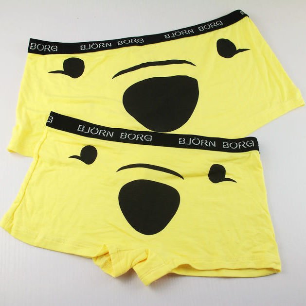 Modal Comfortable LOVERS  Underwears Women's + Men's Cartoon boxer-brief / gripper trunk High quality Briefs /pants DNQ02