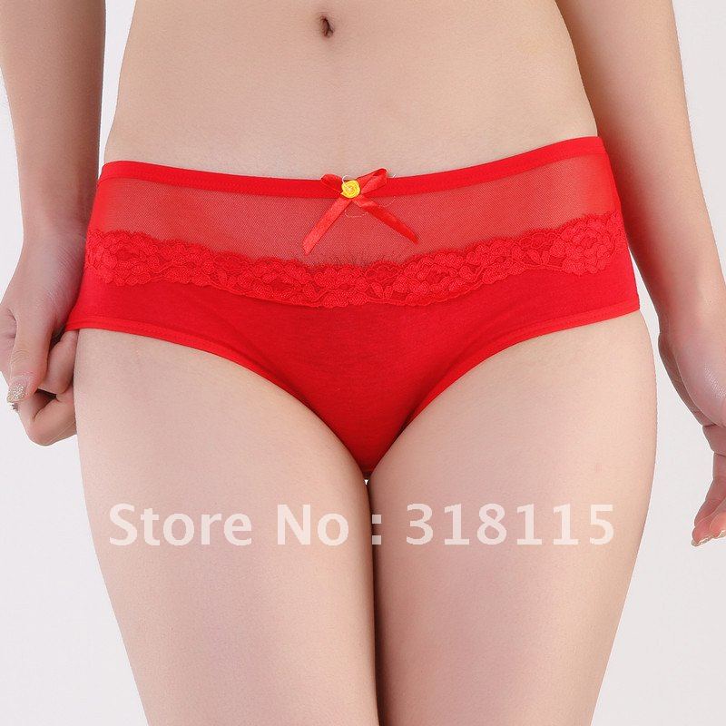 Modal Cotton Flowered Panties Women's Underwear Briefs Knickers 900852-510012A Free shipping