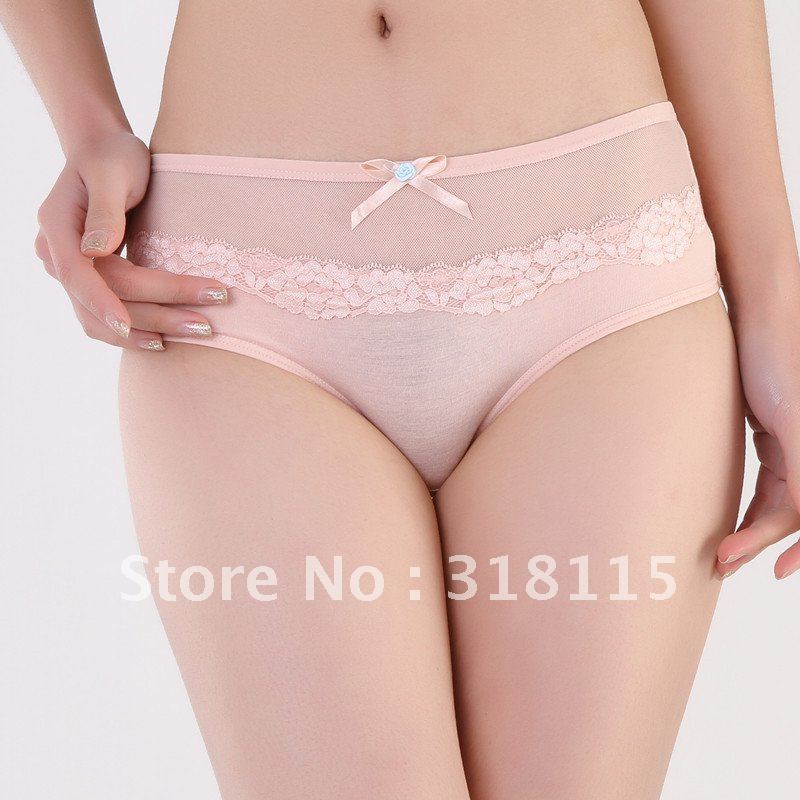 Modal Cotton Flowered Panties Women's Underwear Briefs Knickers 900852-510012E Free shipping