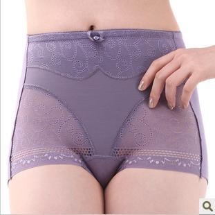 Modal high waist abdomen butt-lifting drawing body shaping pants puerperal female bottom seamless panties