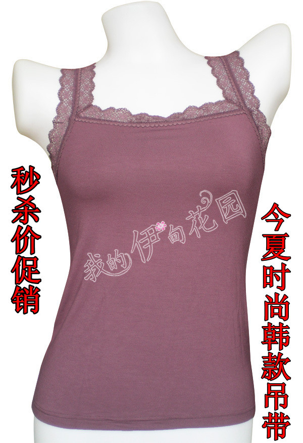 Modal spaghetti strap vest female sexy lace spaghetti strap basic shirt small vest basic spaghetti strap top