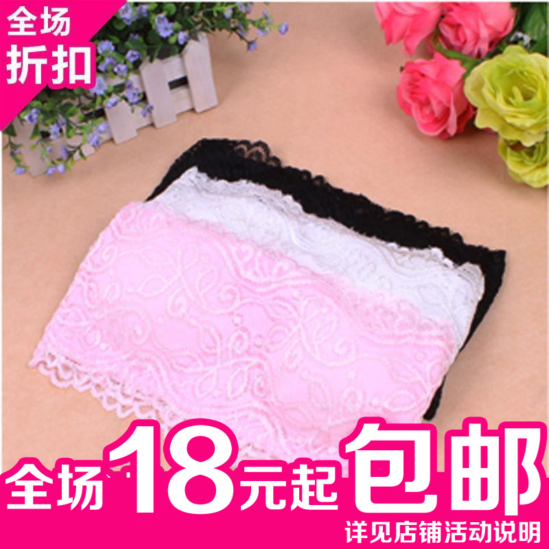 Modal tube top spaghetti strap lace decoration basic tube top bra plus size underwear tube top tube top