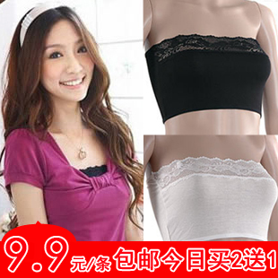 Modal tube top tube top female lace spaghetti strap decoration basic tube top bra plus size