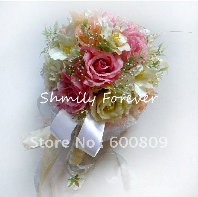 Modern Beautiful Colors Artificial Bouquet,Silk Flower Bouquet,Bridal Wedding Bouquets