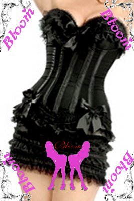 Molis corset bloom tiebelt belt clip cummerbund black classic tube top a12