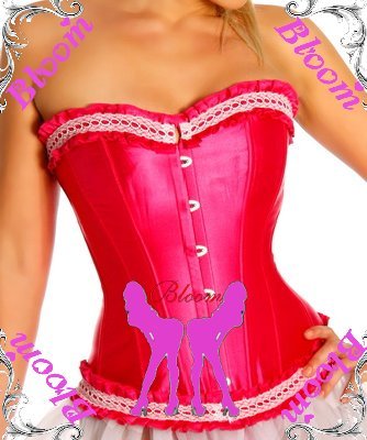 Molis corset bloom tiebelt belt clip cummerbund red classic r02