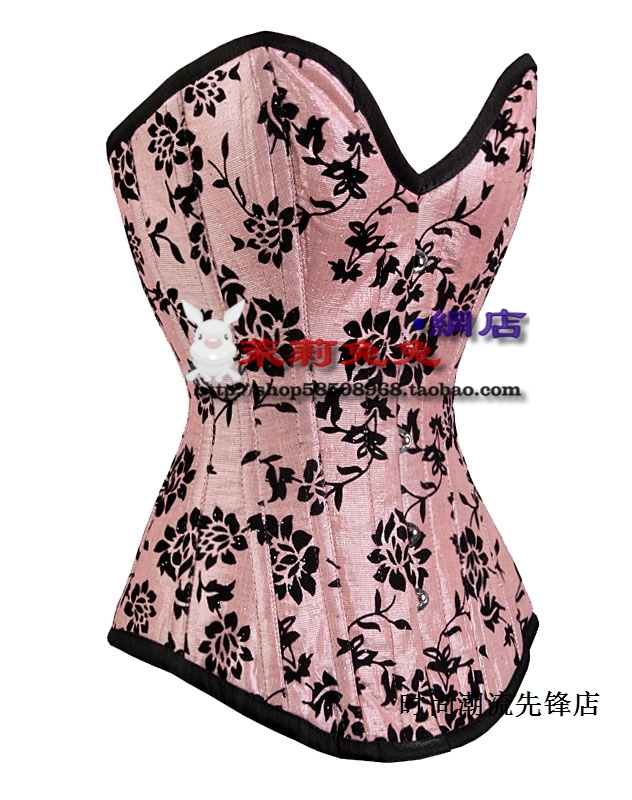 Molis corset waist belt clip cummerbund steel pink elegant embroidered elegant