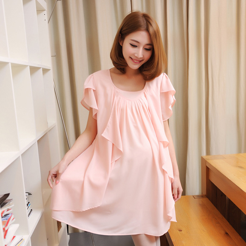 Mommas 2013 summer maternity clothing loose maternity dress maternity clothing maternity fashion one-piece dress women's dress