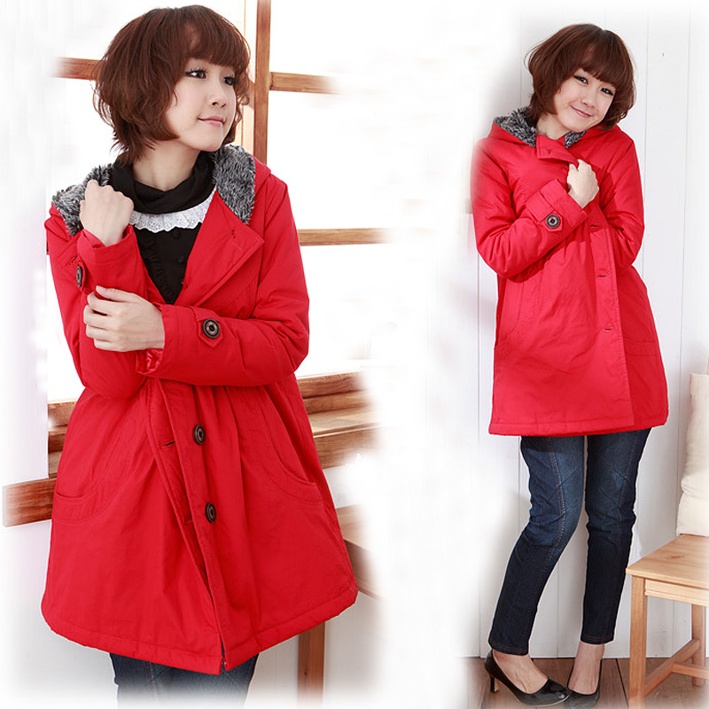 Mommas maternity clothing winter maternity wadded jacket plus velvet thickening maternity outerwear top fashion thermal