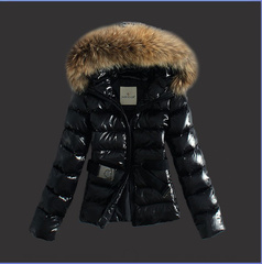 Mon cler down coat Women short design 2012 slim fur collar thickening