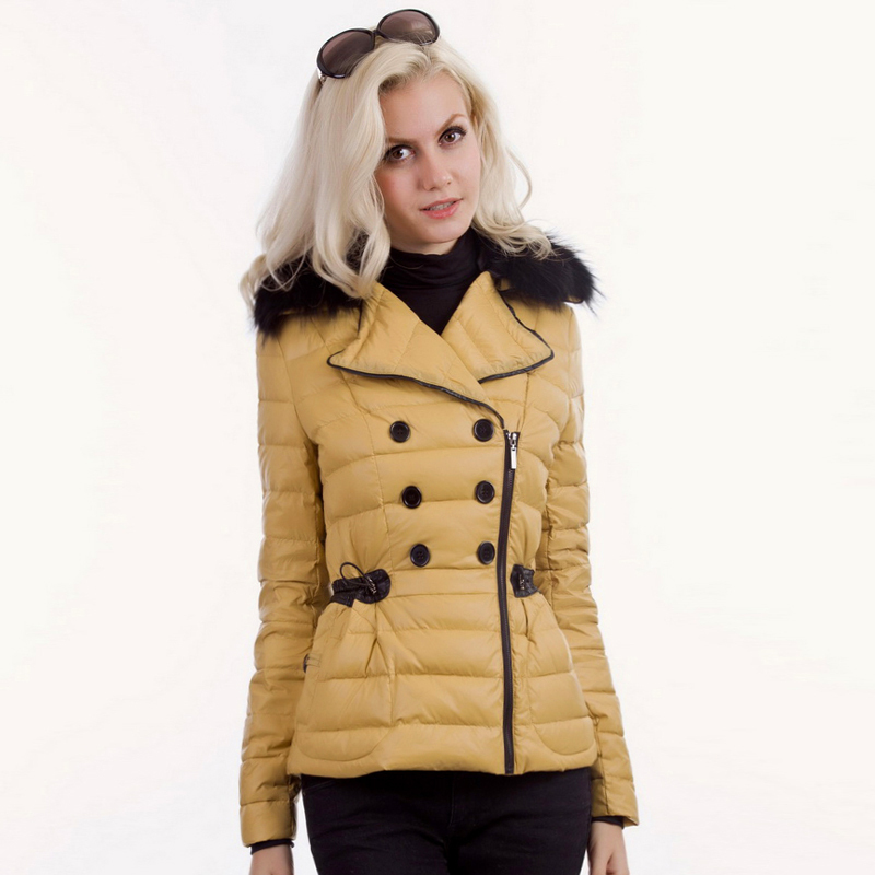 Moon 2012 winter casual elegant slim waist thickening down coat female w2018