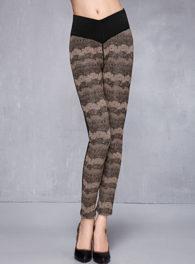 MOONBASA luxury sexy lace high waist body shaping pants 2012 warm winter thickening legging