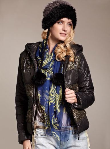 MOONBASA winter vampish paillette with a hood short design small wadded jacket female