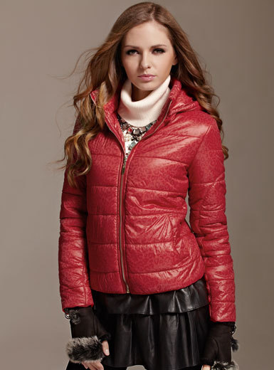 MOONBASA women's all-match fashion leopard print new type down wadded jacket