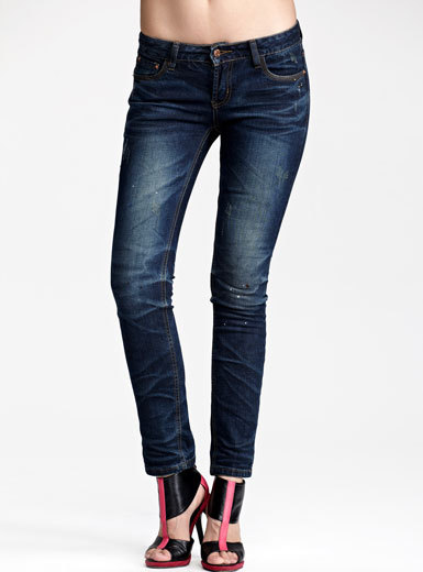 MOONBASA women's classic cool water wash jeans winter