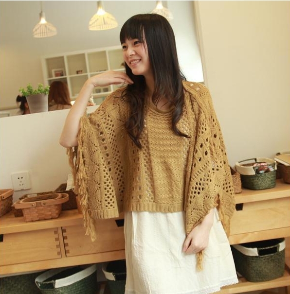Moonstory 2013 1 street fashion clothes 4 all-match raglan sleeve cloak sweater female free shipping