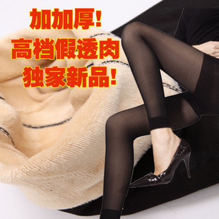 MOQ 1PC 2011 autumn and winter boots pants meat thickening legging double layer bamboo charcoal warm pants stocking legging