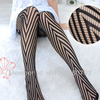 MOQ 1PCS mix order  women sexy  big raised grain  fishet tights SO19010-BK