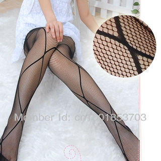 MOQ 1PCS mix order  women sexy big square  fishet tights SO19013-BK