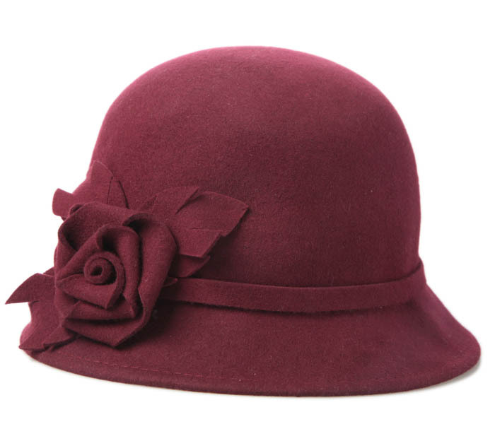Mossant vintage fashion women's autumn and winter hat wool cap woolen cap winter hat bucket hat